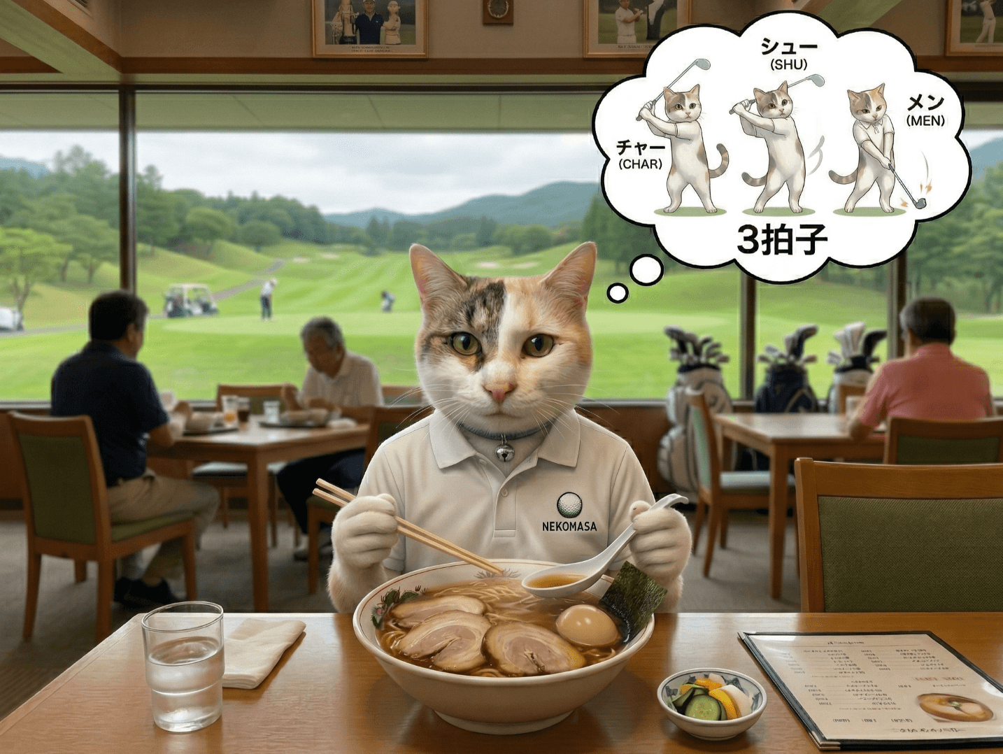 ゴルフのスイングはチャー・シュー・メン!?